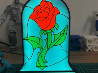 Lightbox Rosa - La Bella y la Bestia