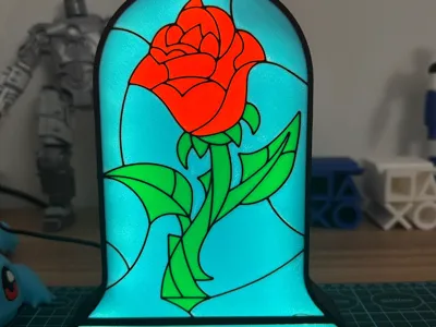Lightbox Rose - Beauty and the Beast