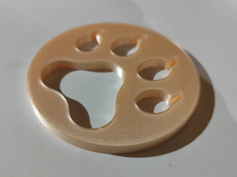 Cat paw print template