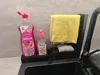 Sink organizer with drain and cloth/sponge holder with feet