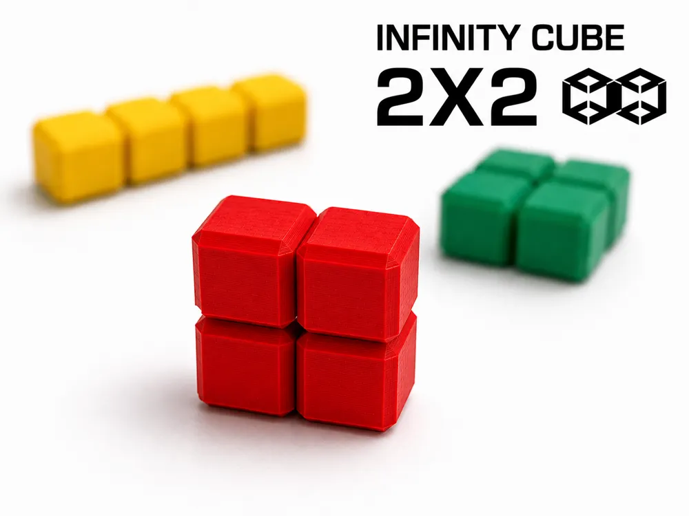 Objeto manipulable: Infinite cube 2x2 Fidget. Referencia del modelo original.