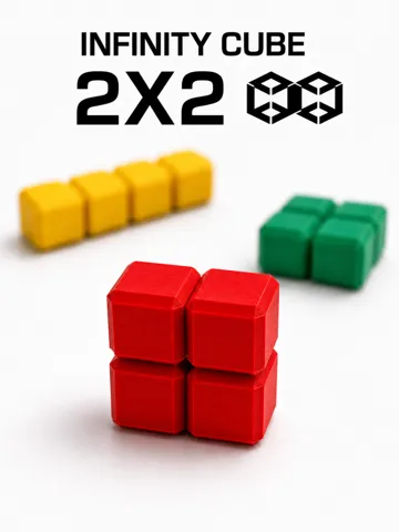 Objeto manipulable: Infinite cube 2x2 Fidget — vista de referencia 2