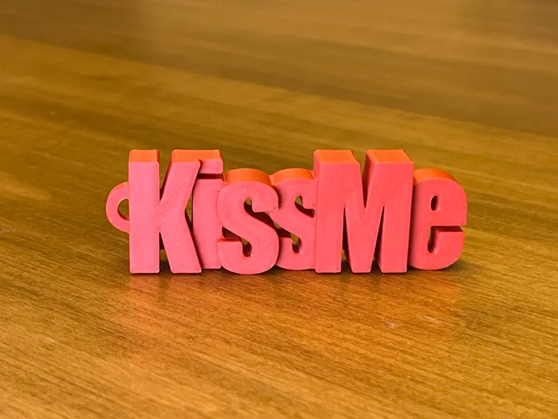 Kiss Me Keychain