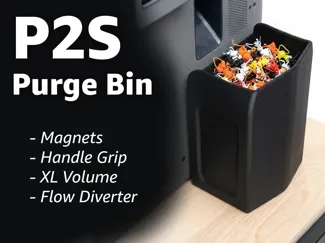 P2S Purge Bin XL Ultra-Stable Magnetic Poop Chute