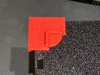 Foot with adhesive template