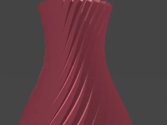 Spiral flower vase