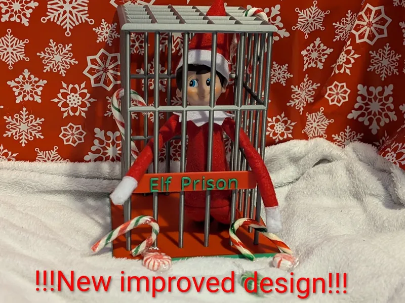 Version 2- Elf on the shelf prison/jail cell