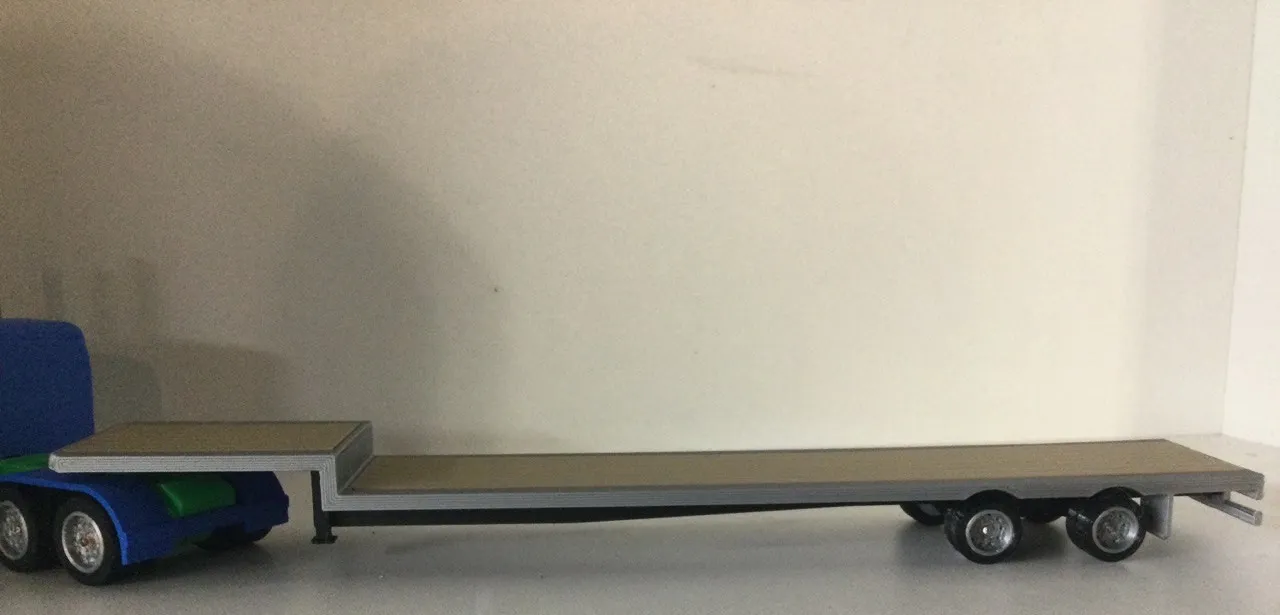 Miniatura 2 do modelo 3D 48ft Step Deck trailer