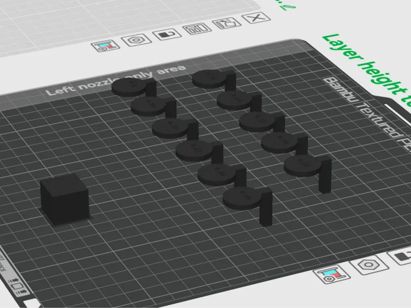 PETG using PLA support settings and test 
