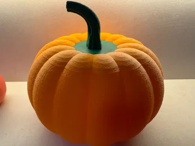 Pumpkin Container With Lid and Fuzzy skin