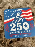 Set de sous-verres patriotiques USA 250 ans avec plateau — photo 5