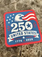 Set de sous-verres patriotiques USA 250 ans avec plateau — photo 2
