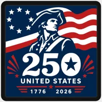 Set de sous-verres patriotiques USA 250 ans avec plateau — photo 10
