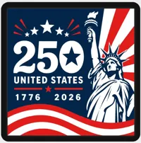 Set de sous-verres patriotiques USA 250 ans avec plateau — photo 9