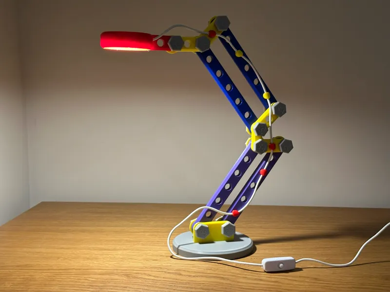 Construction Toy Inspired Lamp - Meccano Style v2
