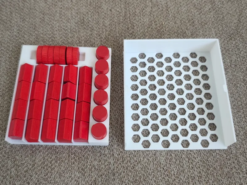 Caylus board game Player tray organizer
