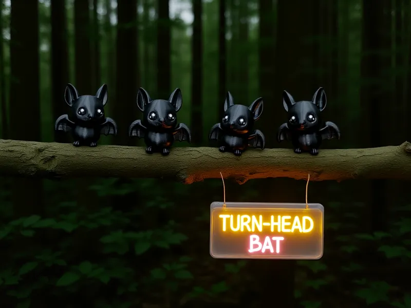 Bat (Barbesstle) Articulated Flexi Fidget Toy 