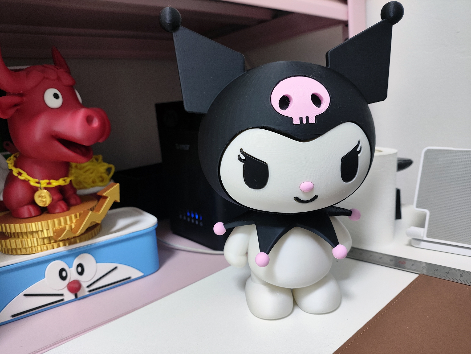 Miniatura 4 do modelo 3D 酷洛米 Kuromi 三丽鸥库洛米手办模型 无需AMS多色 已分件 精美摆件 