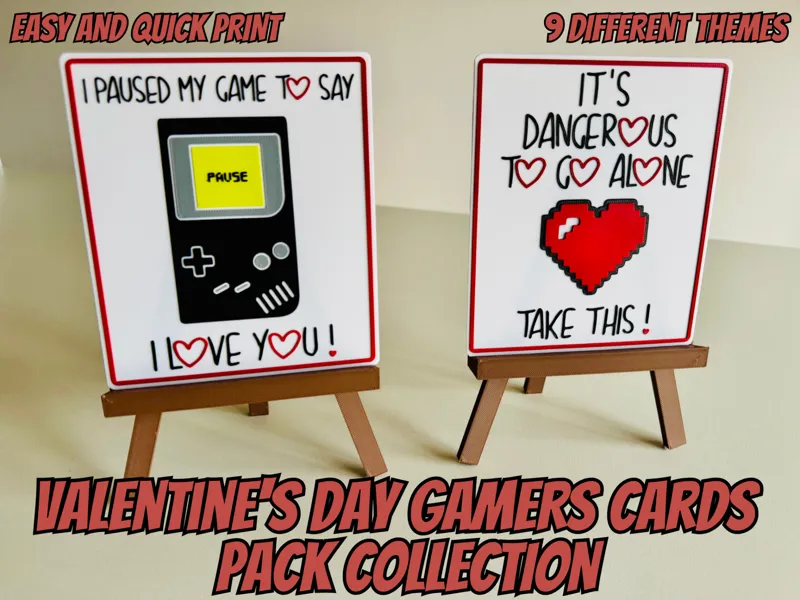 Valentine Gamers Cards Collection