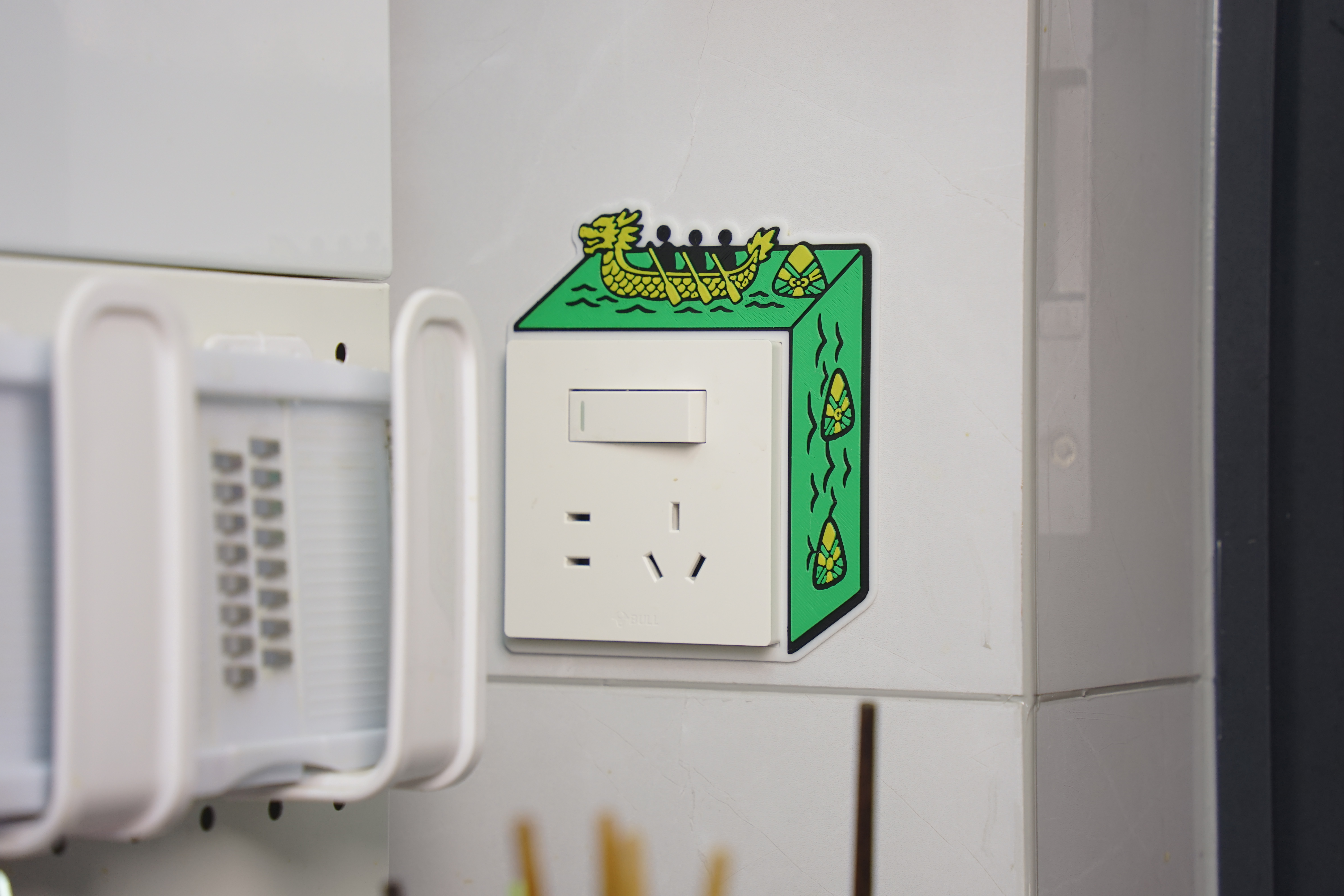 Miniatura 2 do modelo 3D 86开关插座面板视觉3D装饰壳