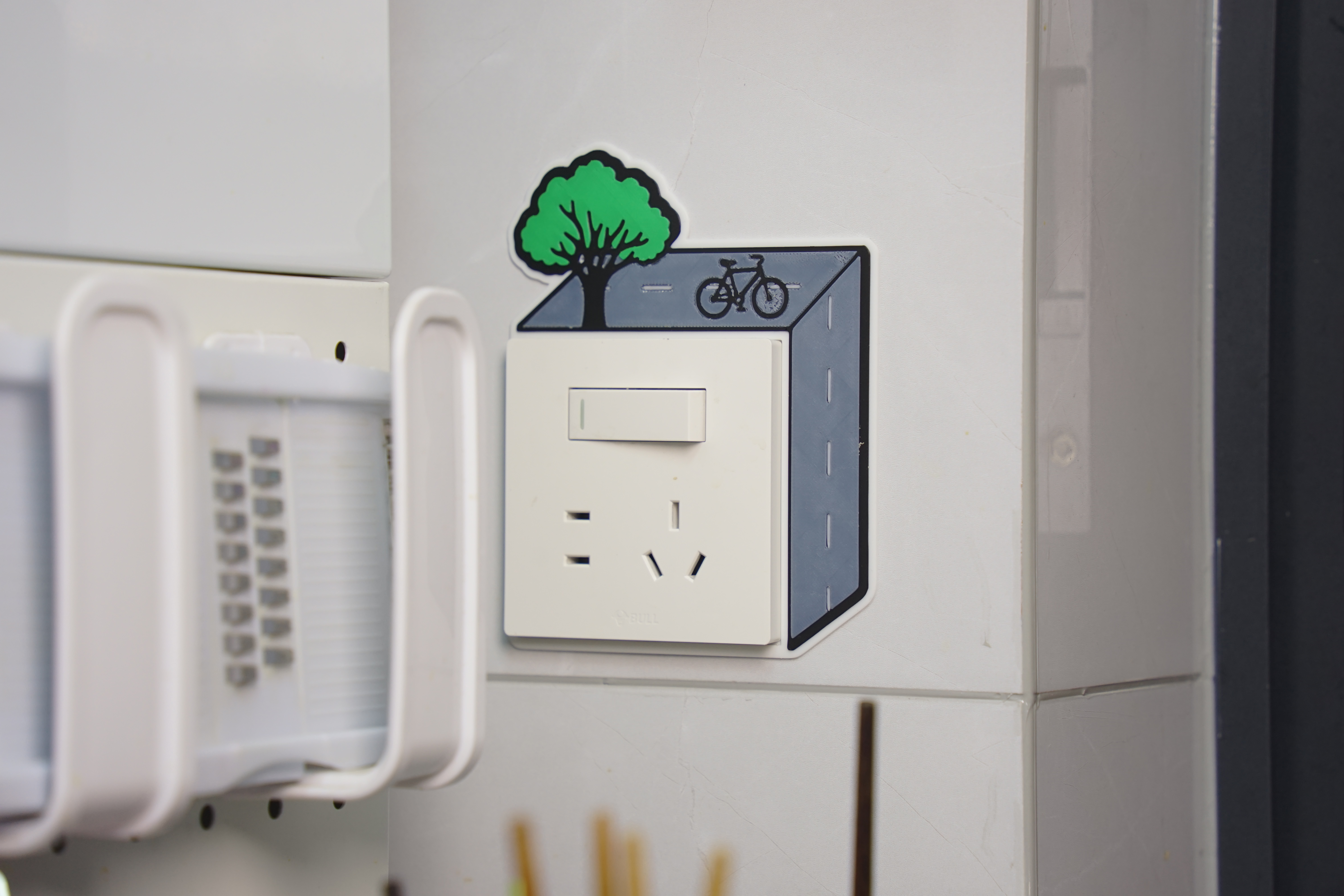 Miniatura 3 do modelo 3D 86开关插座面板视觉3D装饰壳
