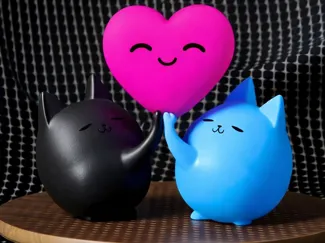 Lovely fluffy cats - full of love