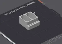 Fitted Slots, 0.2mm layer, 2 walls, 5% infill, grid support