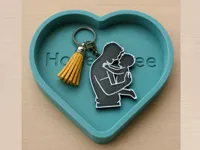 keychain dad with child