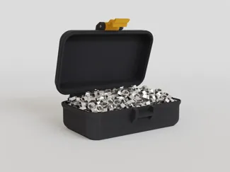 Parametric box with latch