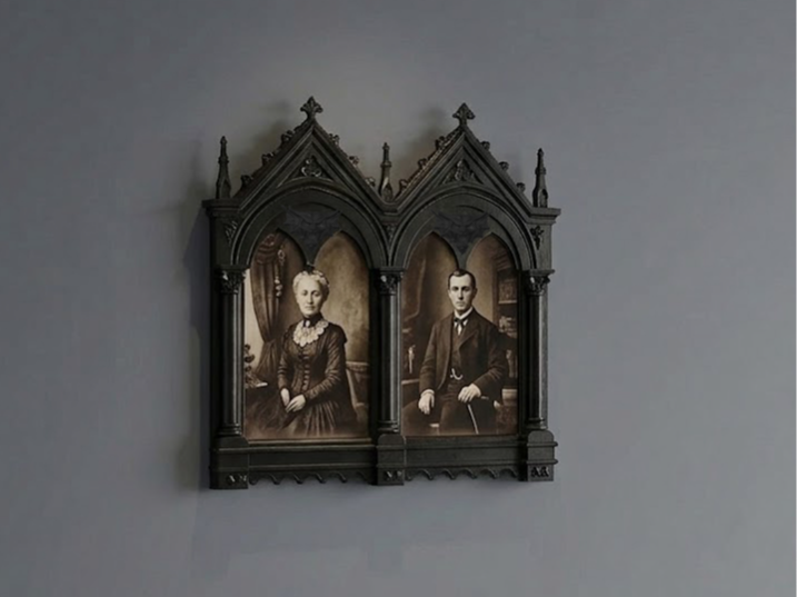 Double photo frame - gothic victorian - Efteling