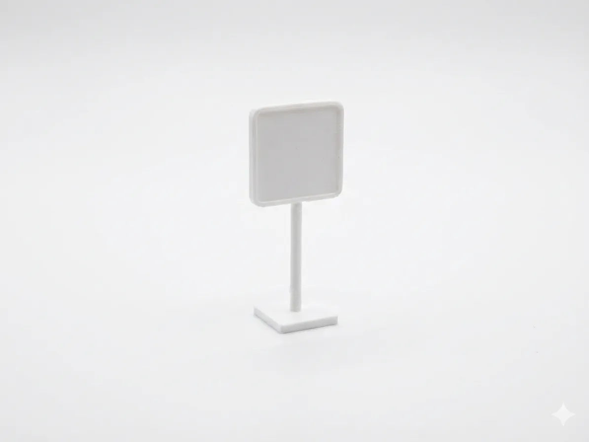 Mini Sign Stand – Silent Message - Free 3D Print Model - MakerWorld