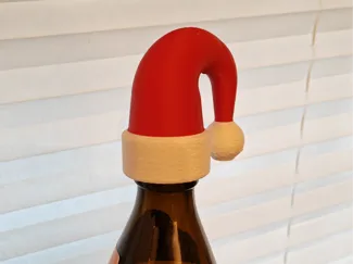 Santa Hat Bottle Cap