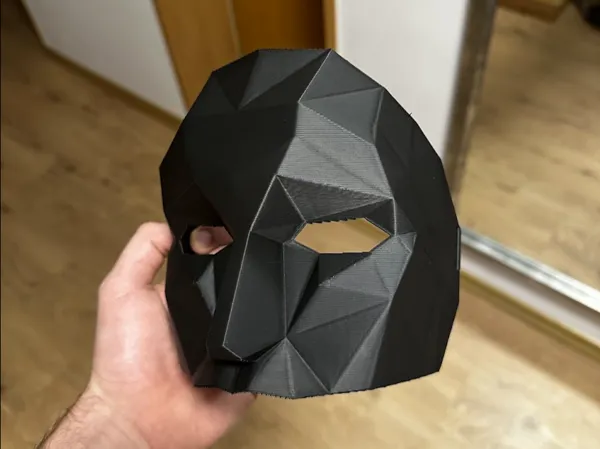 Masque Front Man (Squid Game) - demi-visage bouche libre