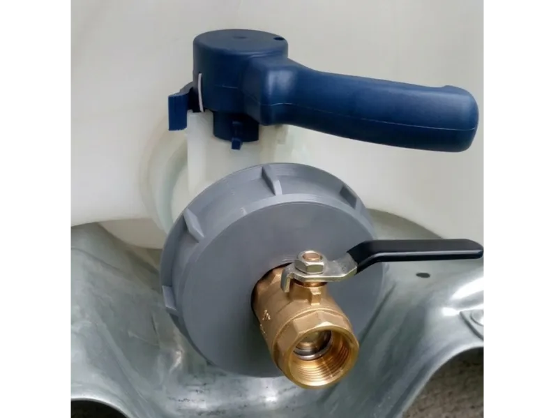 IBC Tank Adapter S100x8 to G1'' with TPU seal