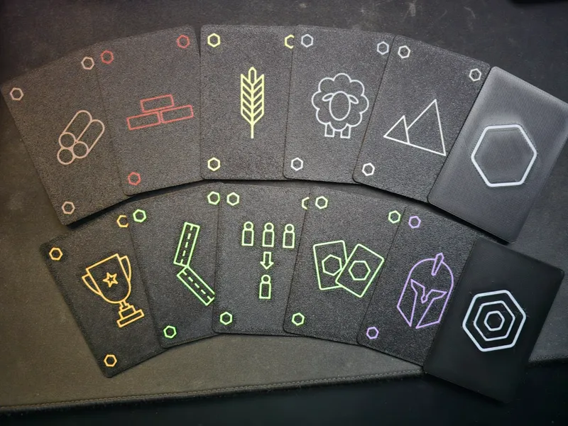 Printable Waterproof Settlers Cards