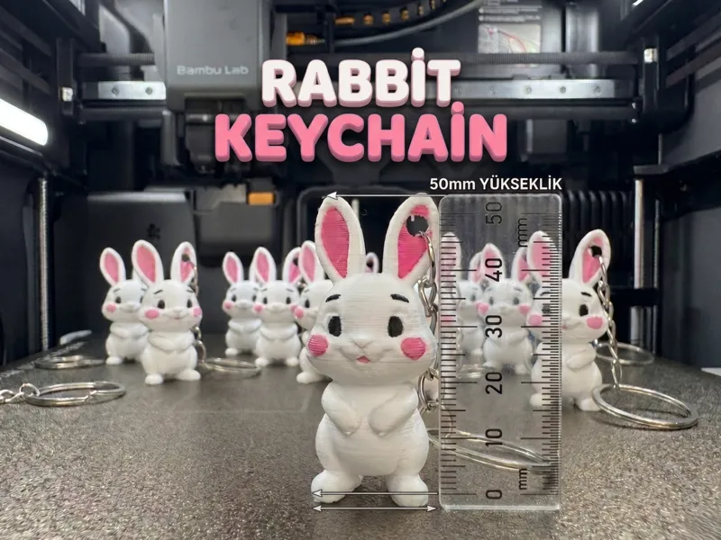 Rabbit Figür/Keychain