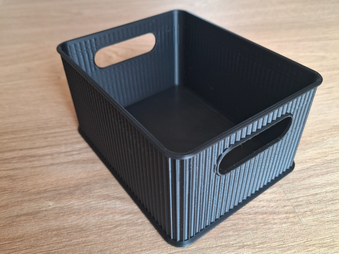 Parametric stackable storage box, basket (modern)