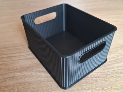 Parametric stackable storage box, basket (modern)