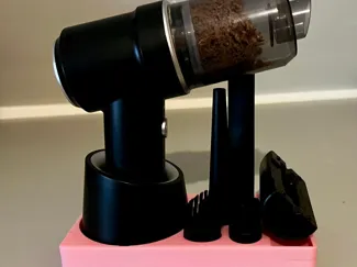 Mini vac holder Skadis board ( or on a desk)