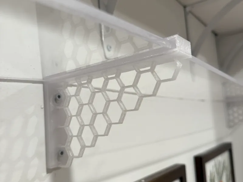 Honeycomb Shelf brackets for display shelf