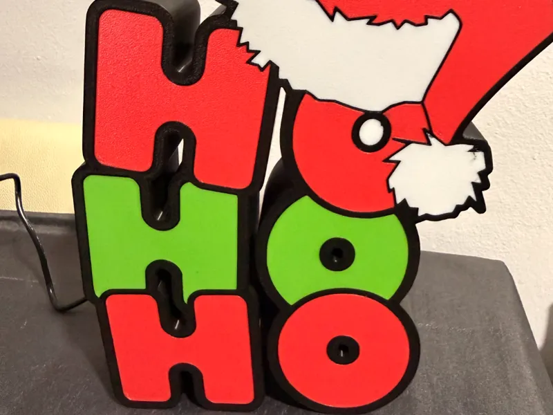 HO HO HO Light box, Ideal for Christmas