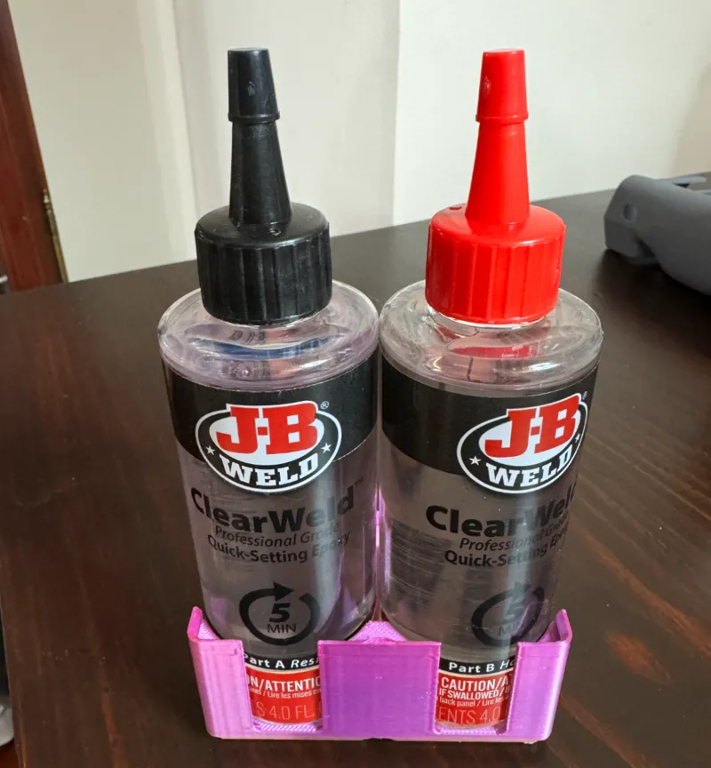 1x2 Gridfinity JB Weld ClearWeld Epoxy Bin