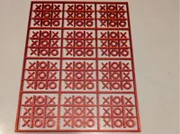 12 tic-tac-toe kit card