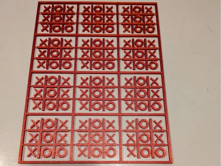 Tic Tac Toe kit card x12 party favor