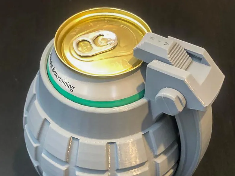 Grenade-Style Soda Can Holder