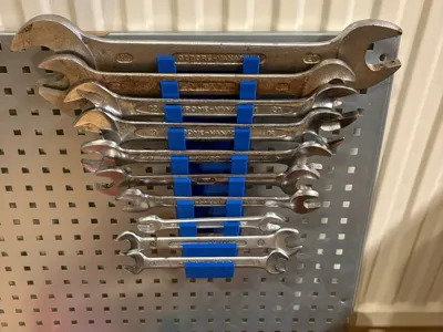 Wrench wall storage with .stp