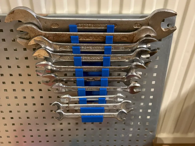 Wrench wall storage with .stp