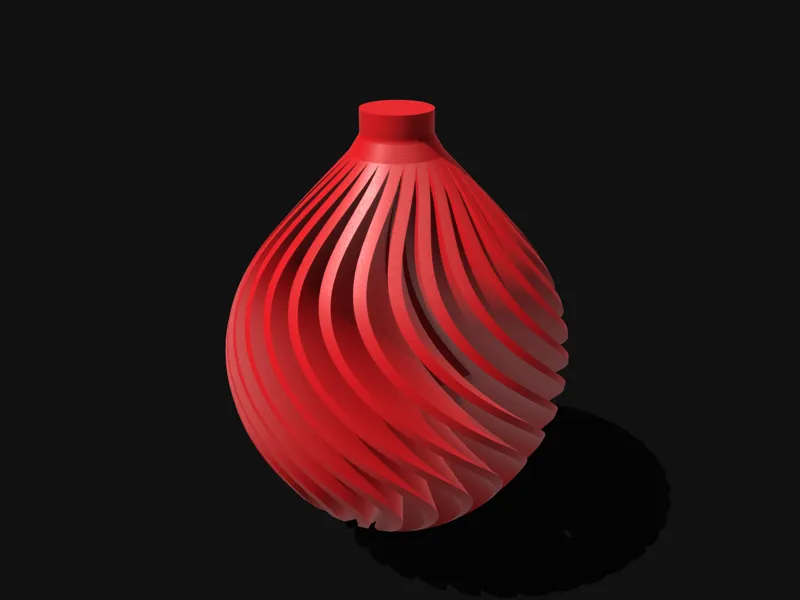 Spiral Christmas tree ball ornament