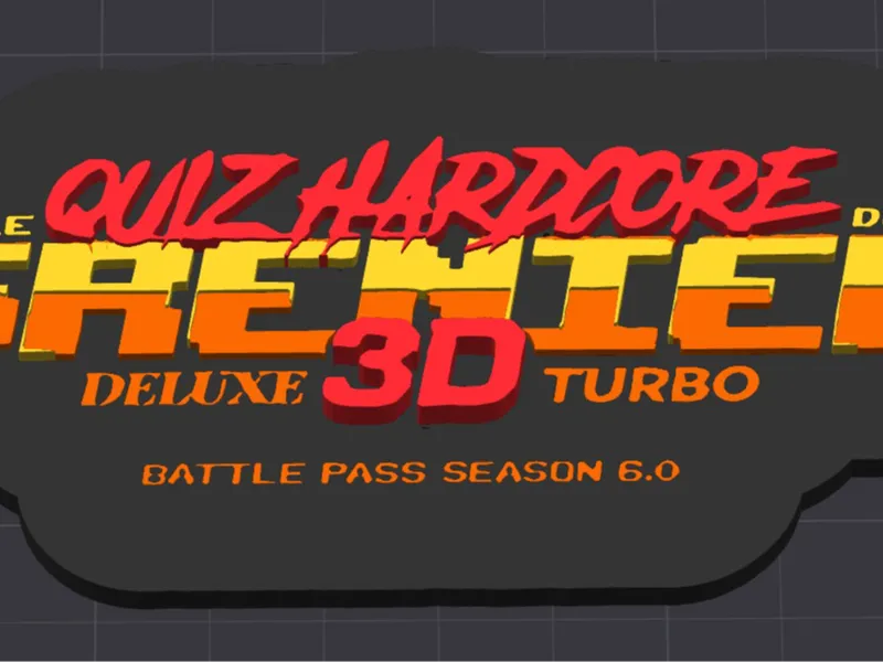 Porte-clés Quiz Hardcore du Grenier Deluxe 3D