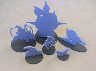 Zerg Standees for StarCraft: The Miniatures Game